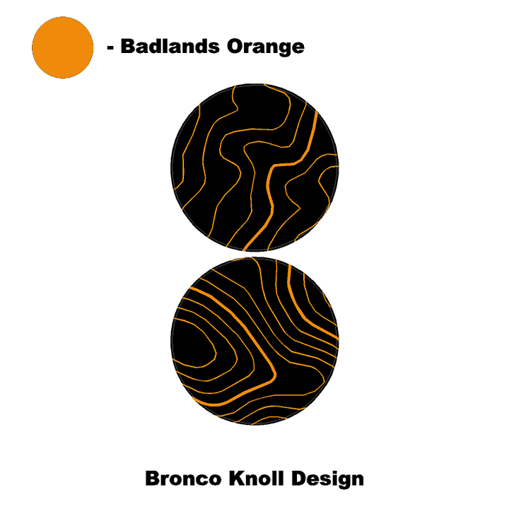 Topo Cup Holder Inserts (Printed Series + Acrylic) - 2021+ Bronco