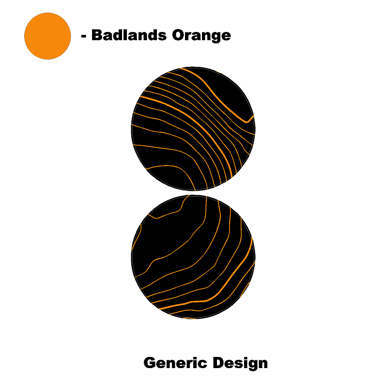 Topo Cup Holder Inserts (Printed Series + Acrylic) - 2021+ Bronco