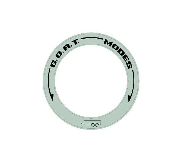 Drive Mode to GOAT Mode Dial Ring Overlay - 2024+ Ranger