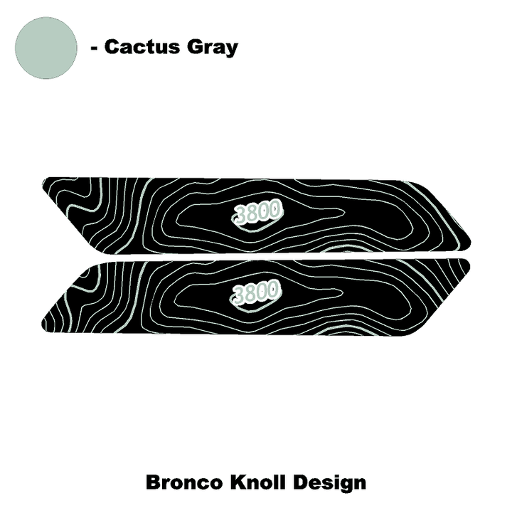 Topo Interior Front Door Grab Handle Overlay Kit (Printed + Laser Series) - 2021+ Bronco