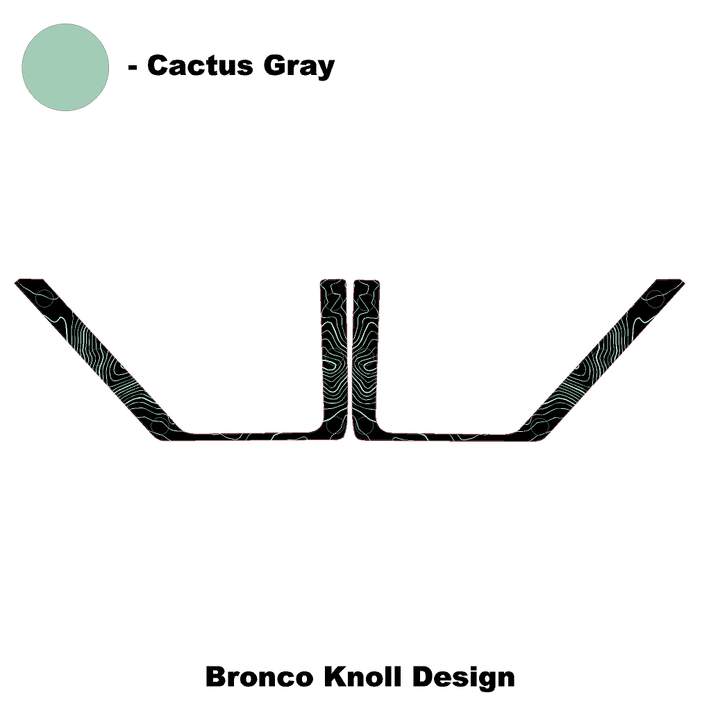 Topo Rear Door Net Trim Overlay Kit (Printed Series) - 2021+ Bronco