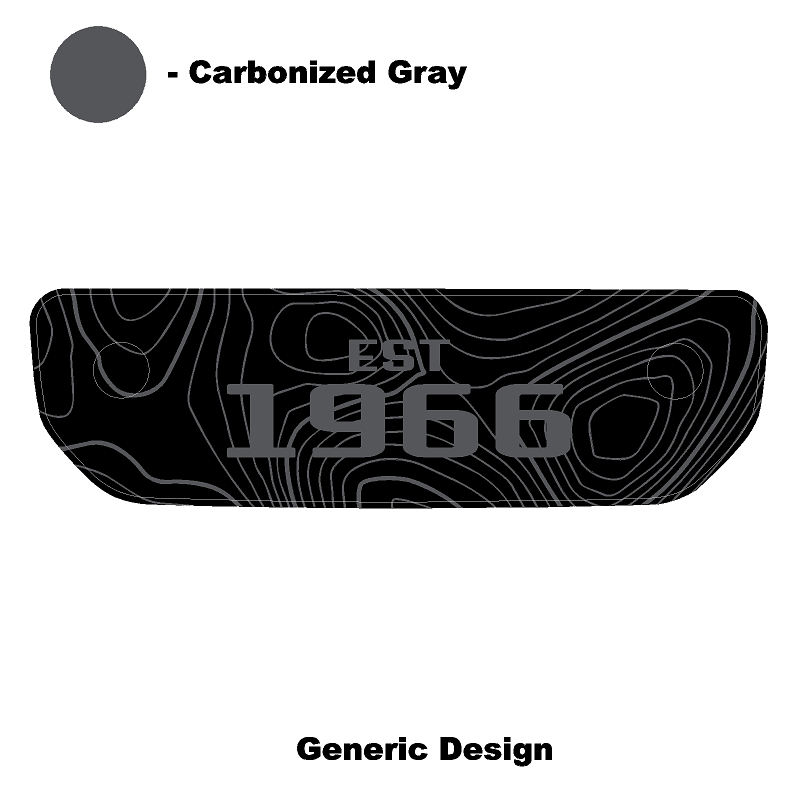 1966 Topographic Shifter Plate (Printed Series + Acrylic) - 2021+ Bronco