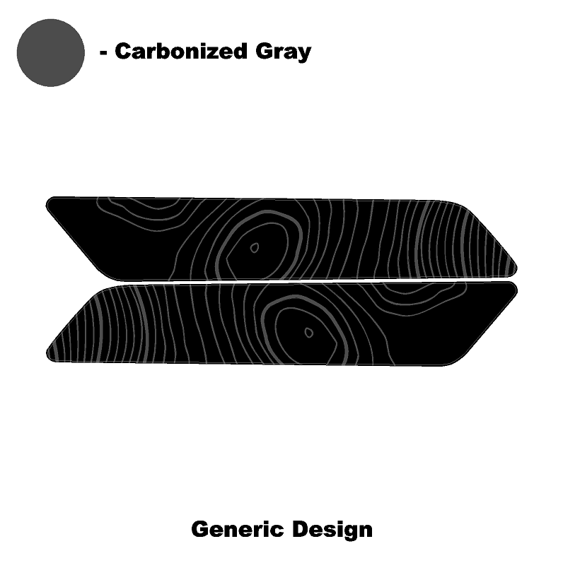 Topo Interior Rear Door Grab Handle Overlay Kit (Printed Series) - 2021+ Bronco 4 Door