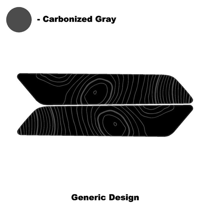 Topo Interior Rear Door Grab Handle Overlay Kit (Printed Series) - 2021+ Bronco 4 Door