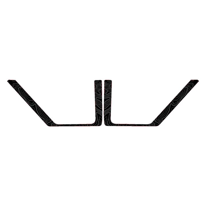 Topo Front Door Net Trim Overlay Kit (Printed Series) - 2021+ Bronco