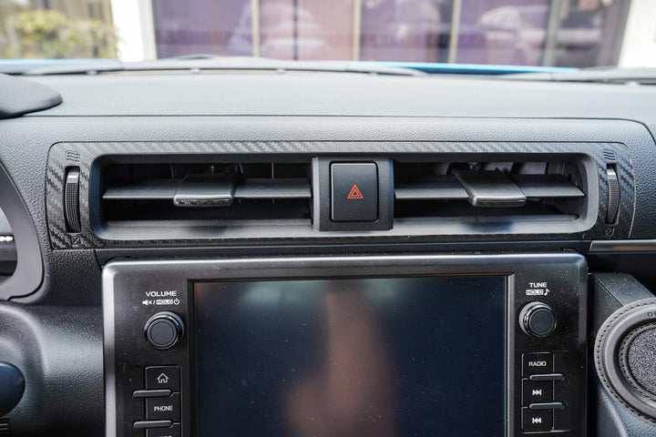 Center AC Vent Trim 3D Carbon Overlays - 2022+ BRZ / GR86