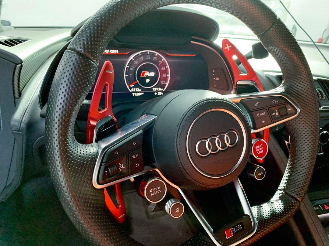 CNC Audi DSG Shifter Paddle Extensions - 17 R8 V10+ RS3 TTRS RS5