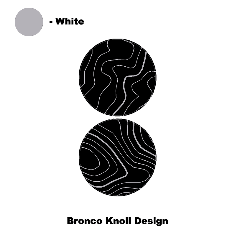 Topo Cup Holder Inserts (Printed Series + Acrylic) - 2021+ Bronco