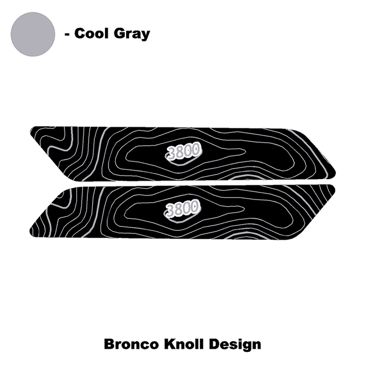 Topo Interior Rear Door Grab Handle Overlay Kit (Printed Series) - 2021+ Bronco 4 Door