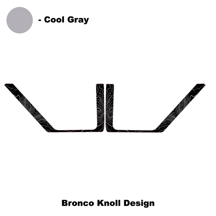 Topo Rear Door Net Trim Overlay Kit (Printed Series) - 2021+ Bronco
