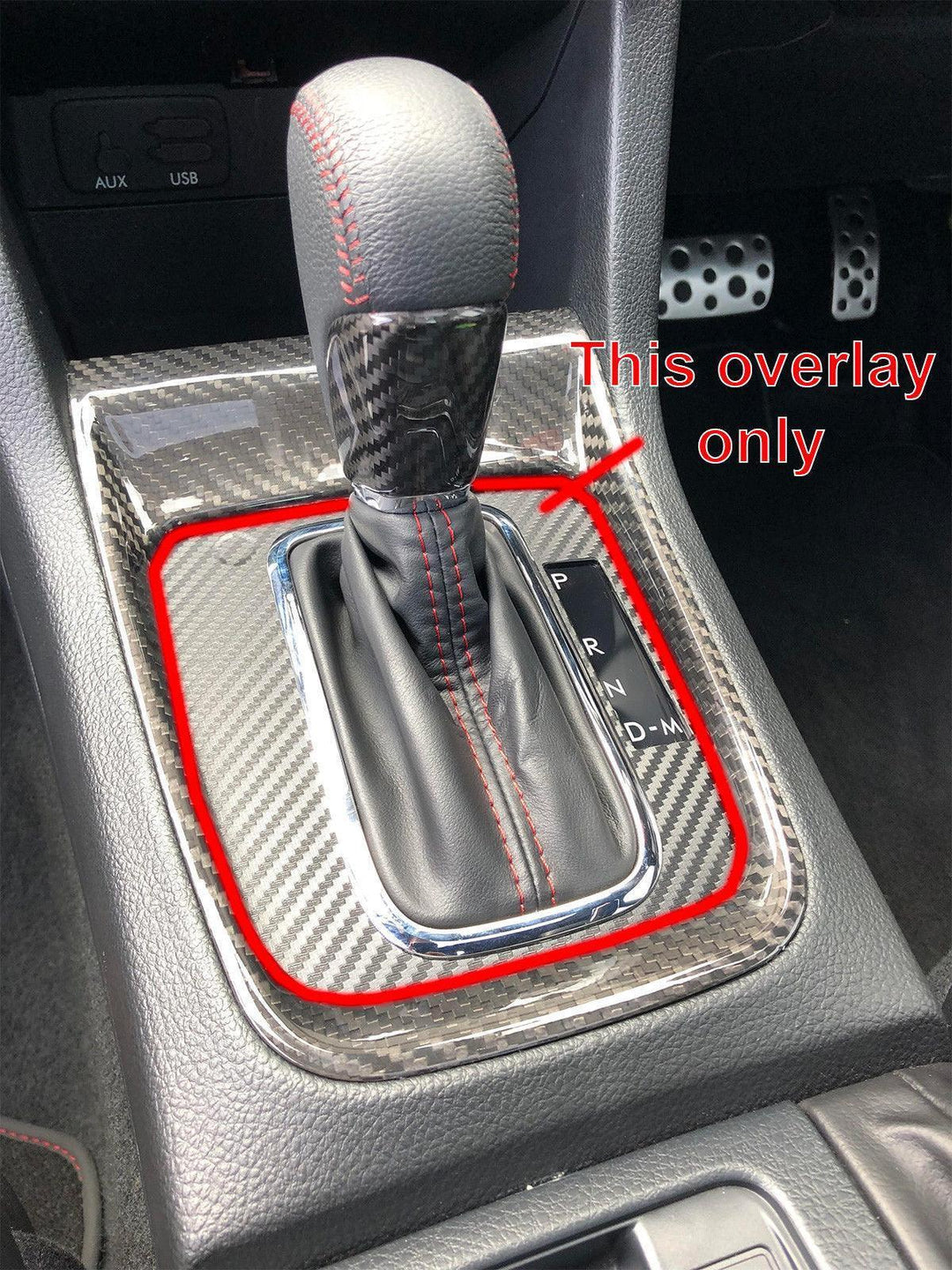 CVT Shifter Overlay (3D Carbon) - 2015-2021 Subaru WRX / 2014-2017 Forester / 2013-2017 Crosstrek XV