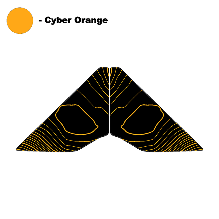 Topo Front Window Triangle Overlay (Printed Series) - 2021+ Bronco 4 Door