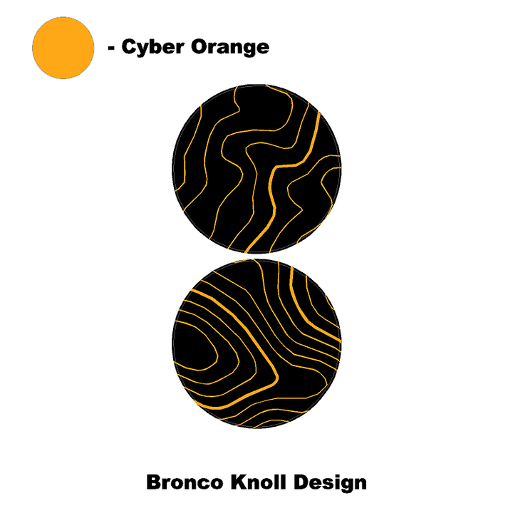 Topo Cup Holder Inserts (Printed Series + Acrylic) - 2021+ Bronco