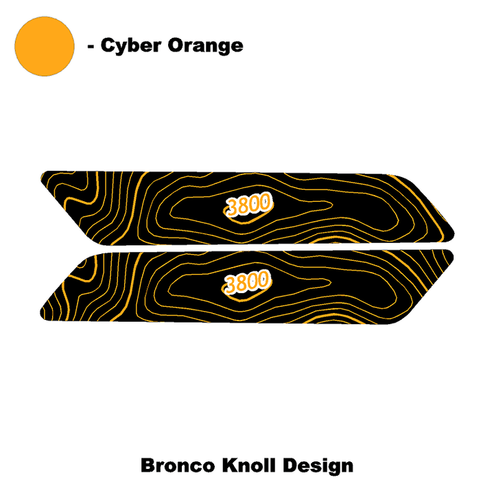 Topo Interior Rear Door Grab Handle Overlay Kit (Printed Series) - 2021+ Bronco 4 Door