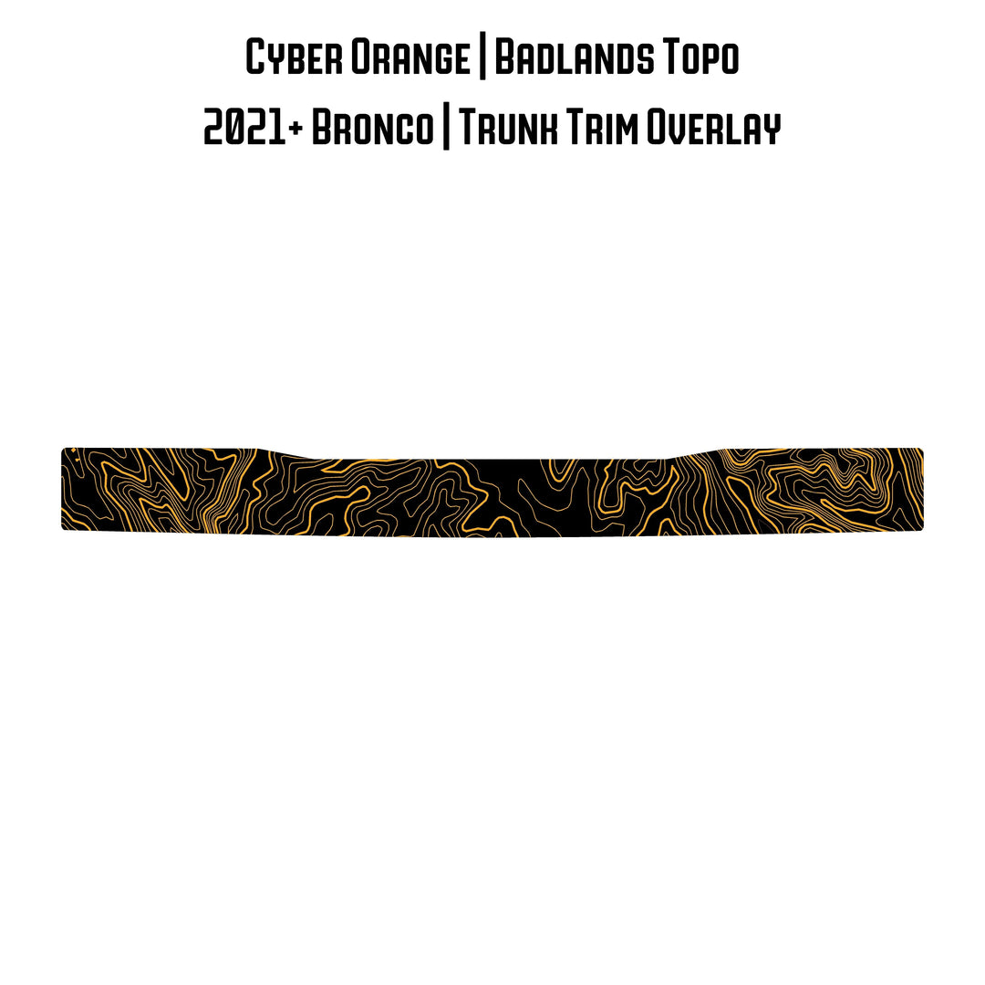 Topo Trunk Trim Overlay / Protector - 2021+ Bronco