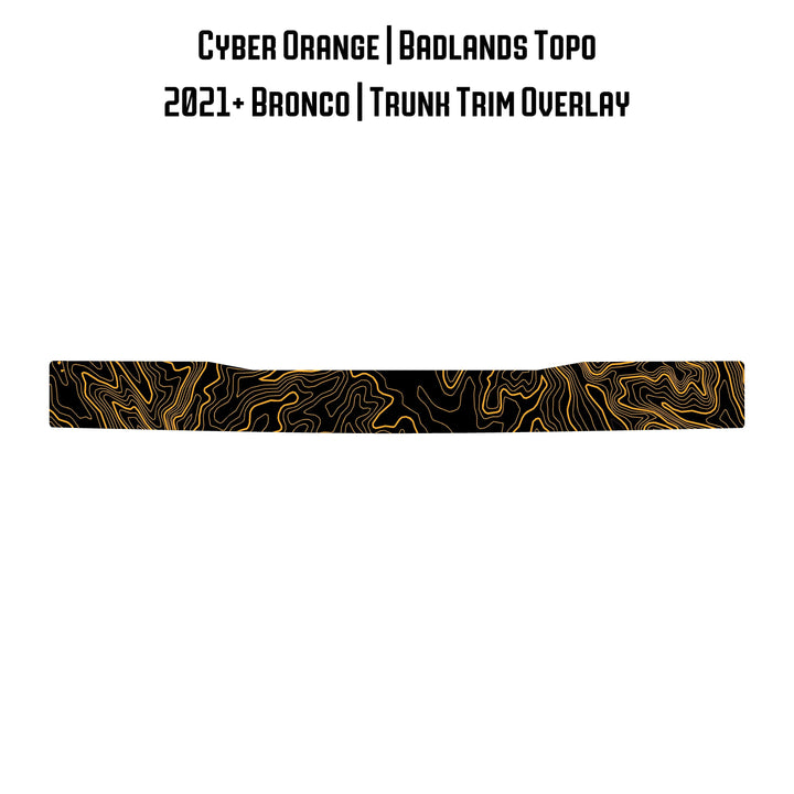 Topo Trunk Trim Overlay / Protector - 2021+ Bronco