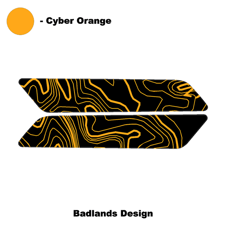 Topo Interior Rear Door Grab Handle Overlay Kit (Printed Series) - 2021+ Bronco 4 Door