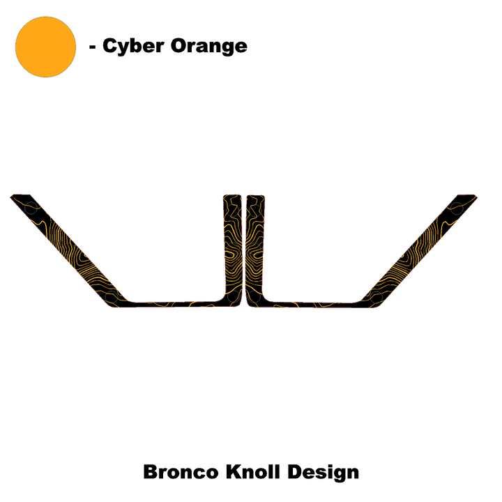 Topo Rear Door Net Trim Overlay Kit (Printed Series) - 2021+ Bronco