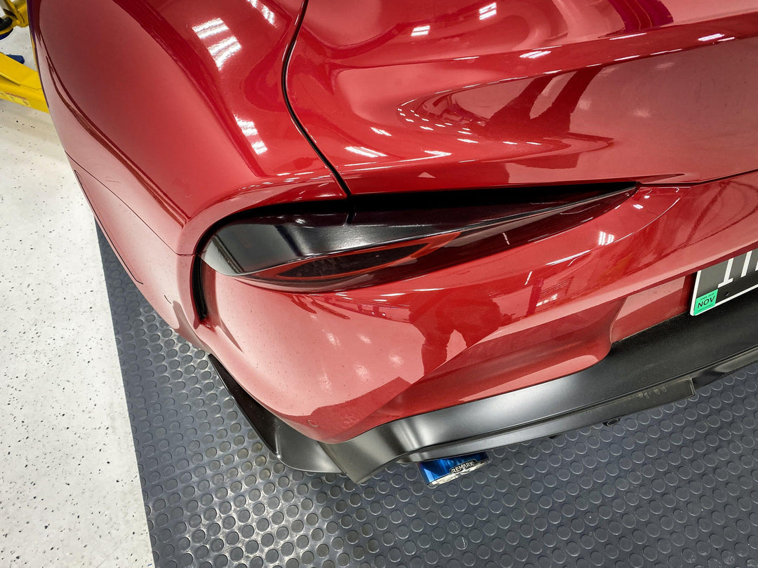 Dark Smoke Tail Light Overlays (Top) - 2020+ Supra