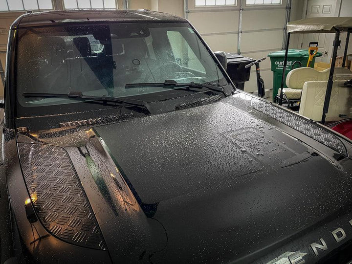 Defender 110 Hood / Bonnet Decal Overlay (Matte Black) - 2020+ Land Rover Defender 110