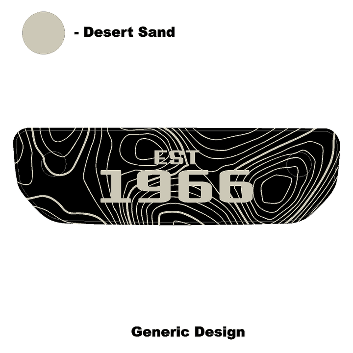 1966 Topographic Shifter Plate (Printed Series + Acrylic) - 2021+ Bronco