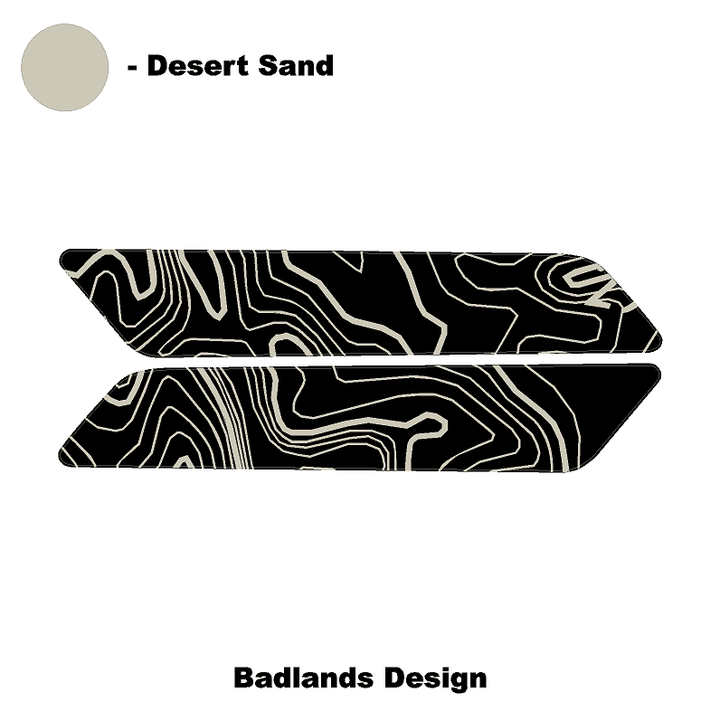 Topo Interior Front Door Grab Handle Overlay Kit (Printed + Laser Series) - 2021+ Bronco