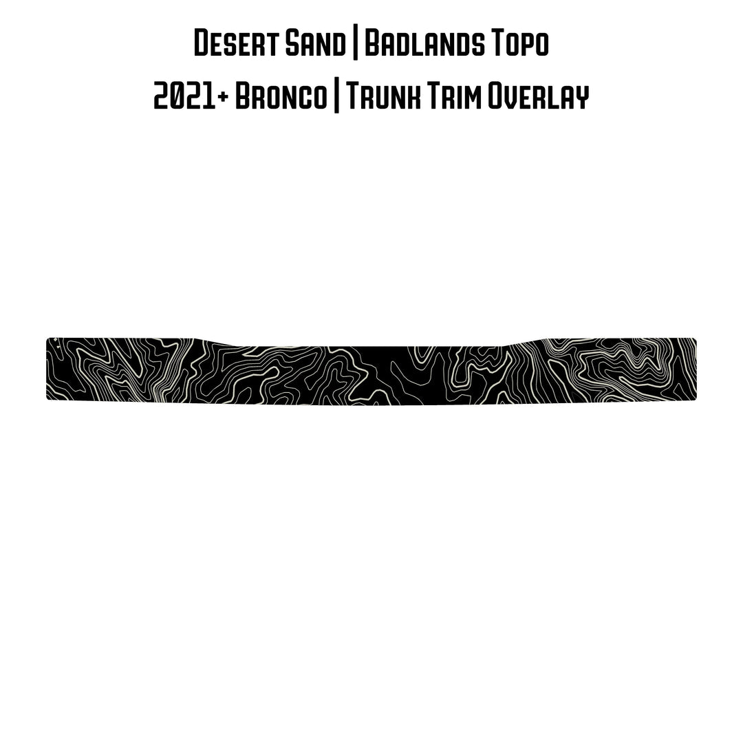 Topo Trunk Trim Overlay / Protector - 2021+ Bronco