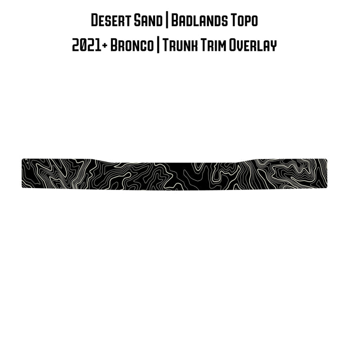 Topo Trunk Trim Overlay / Protector - 2021+ Bronco
