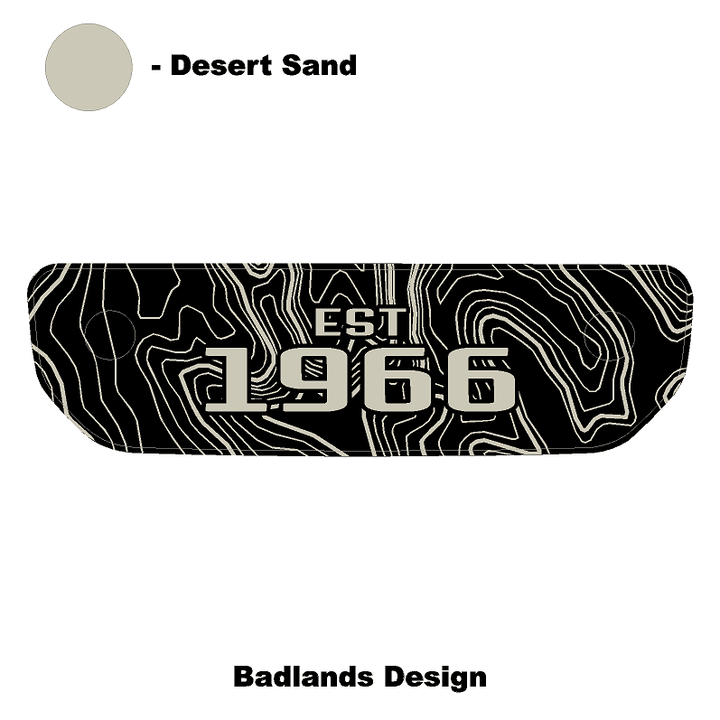 1966 Topographic Shifter Plate (Printed Series + Acrylic) - 2021+ Bronco