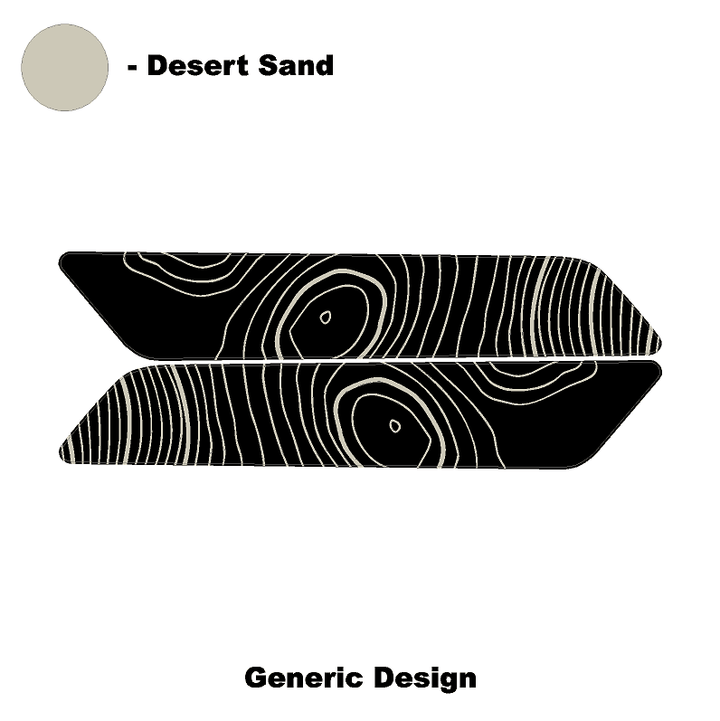 Topo Interior Front Door Grab Handle Overlay Kit (Printed + Laser Series) - 2021+ Bronco