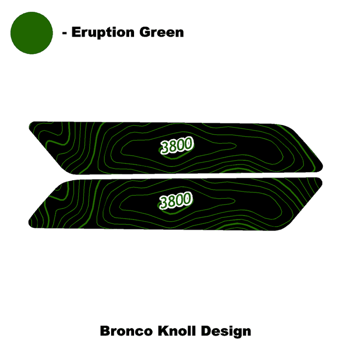 Topo Interior Rear Door Grab Handle Overlay Kit (Printed Series) - 2021+ Bronco 4 Door