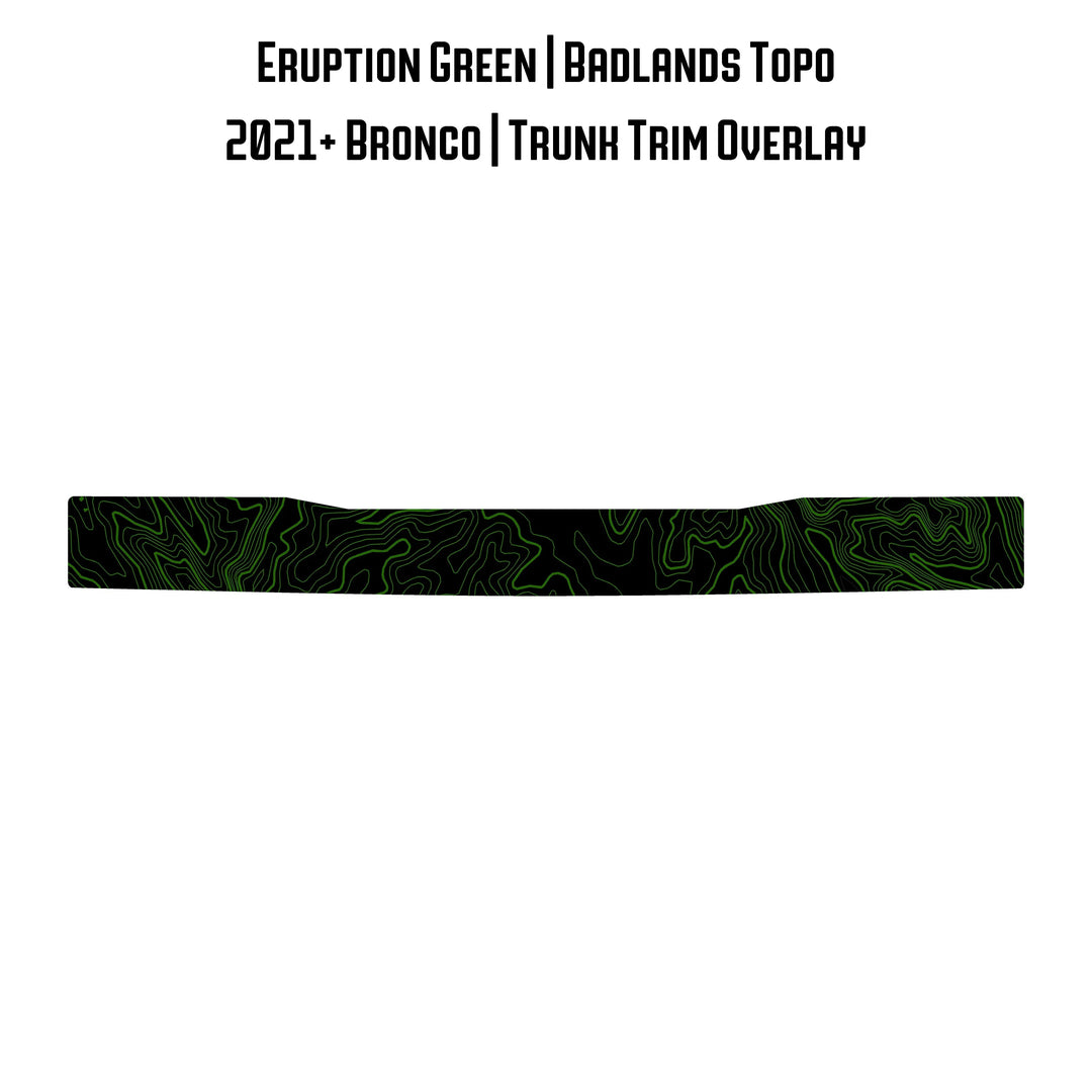 Topo Trunk Trim Overlay / Protector - 2021+ Bronco
