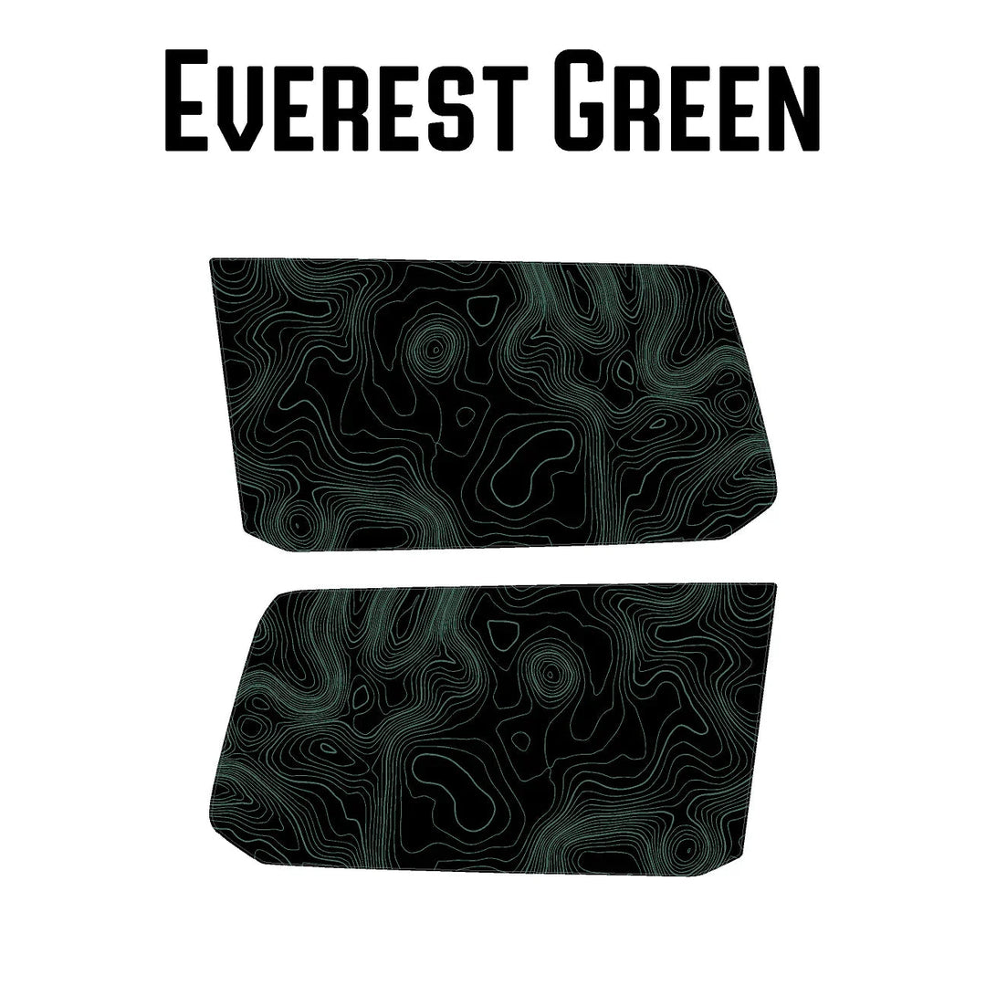 Topographic Rear Window Map Overlays V3 (Perforated) - 2025+ 4Runner