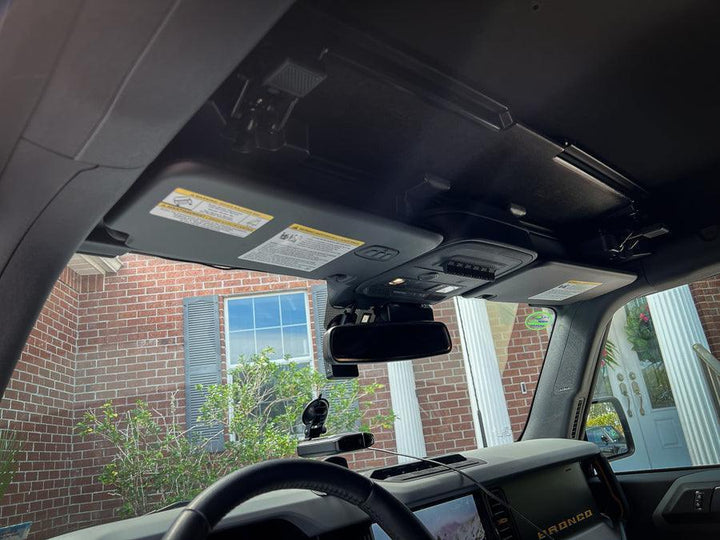 Flag Sun Visor Warning Overlays - 2021+ Bronco / 2024+ Ranger Raptor