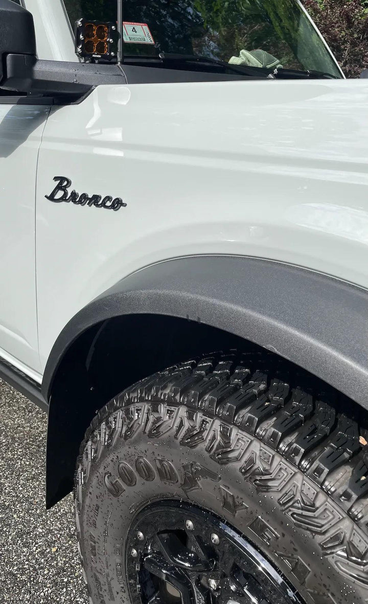 Ford Bronco Cursive Script Metal Emblem Templates - 2021+ Bronco