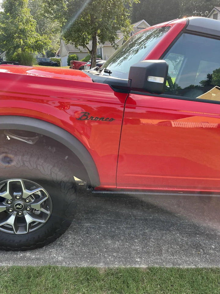 Ford Bronco Cursive Script Metal Emblem Templates - 2021+ Bronco