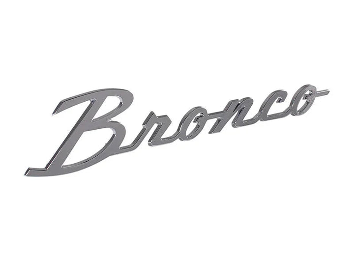 Ford Bronco Cursive Script Metal Emblem Templates - 2021+ Bronco
