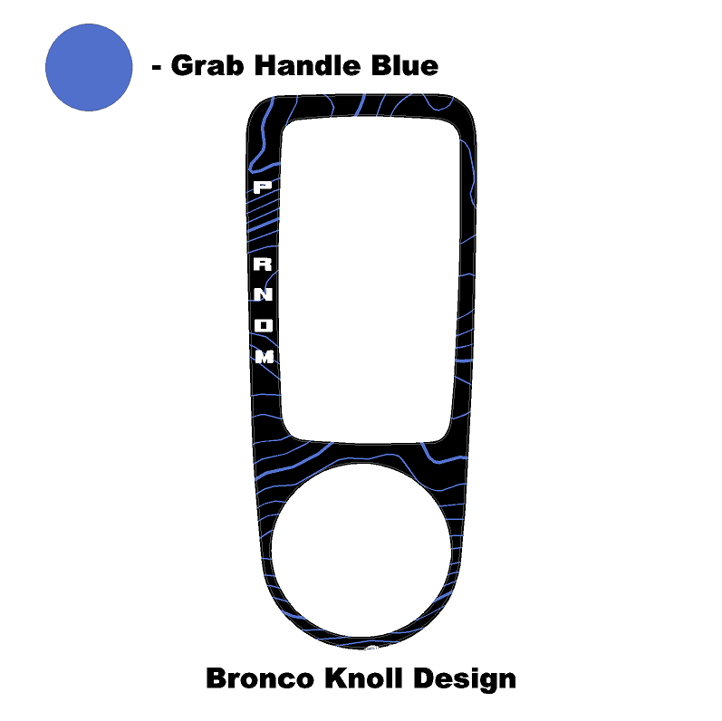 Topo Automatic Shifter Overlay (Printed Series) - 2021+ Bronco Automatic