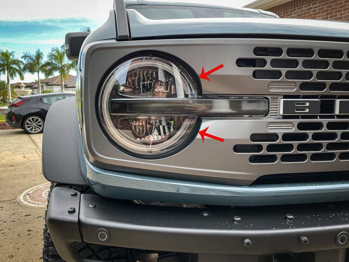 Headlight Bucket Inlays - 2021+ Bronco Badlands / WildTrak / First Edition