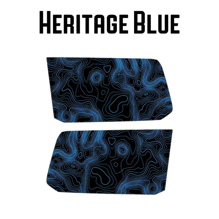 Topographic Rear Window Map Overlays V3 (Perforated) - 2024+ Land Cruiser