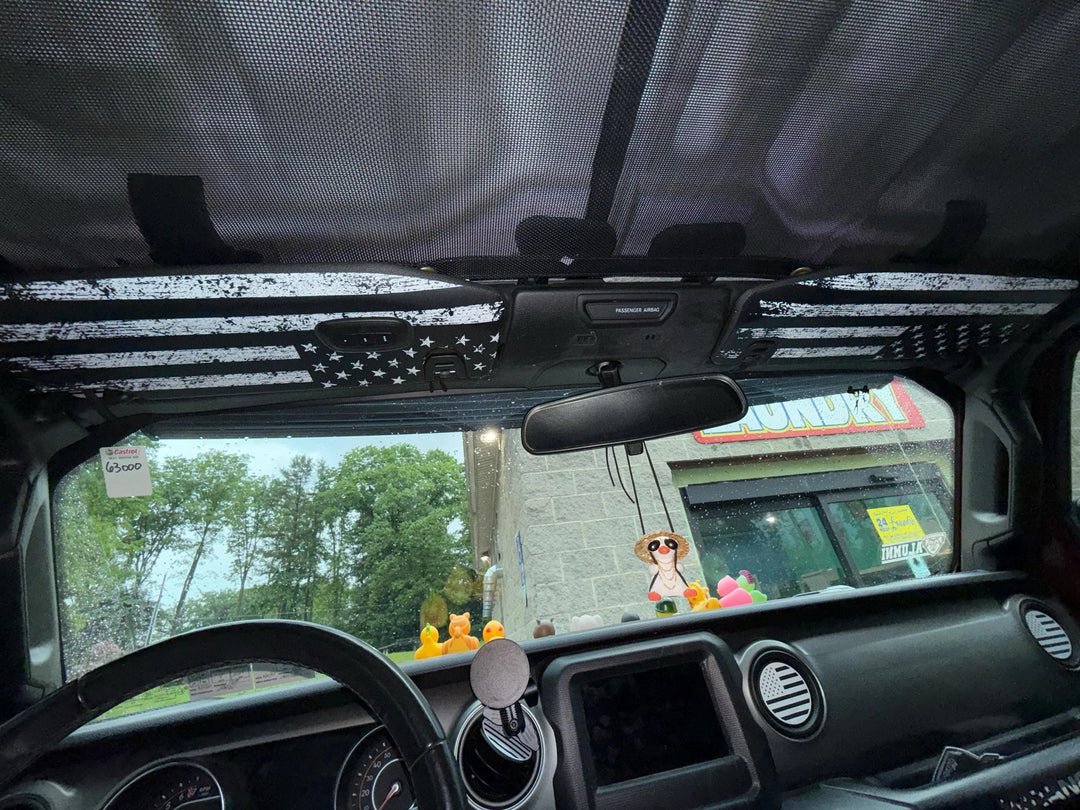 Freedom Series Sun Visor Overlays (Printed Series) - 2018+ Jeep Wrangler JL / Jeep Gladiator JT