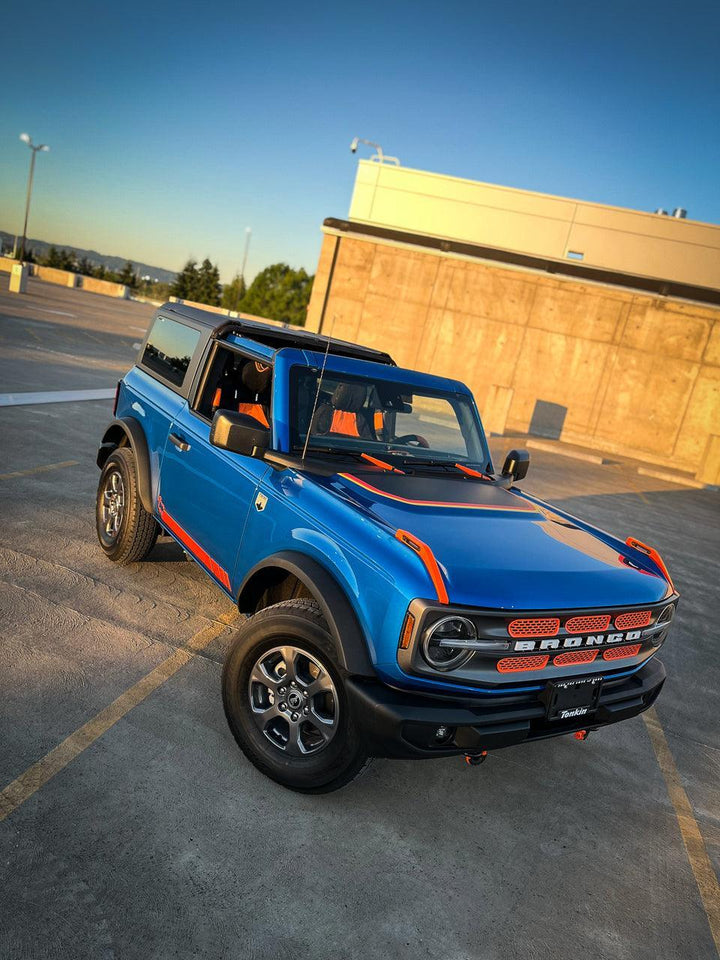 Retro Stripes Hood Overlay (Matte or Gloss) - 2021+ Bronco