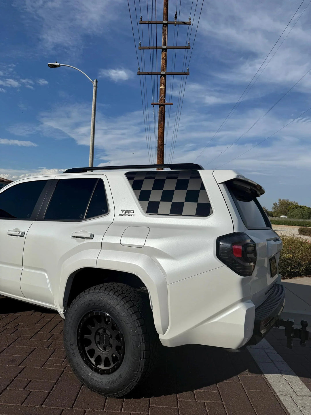 Checkered Flag Rear Window Overlays - 2025+ 4Runner