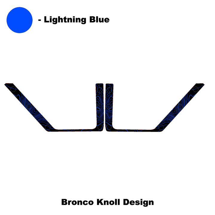 Topo Rear Door Net Trim Overlay Kit (Printed Series) - 2021+ Bronco