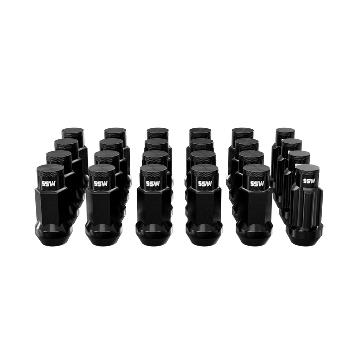 Steel Lug Nuts / Matte Black