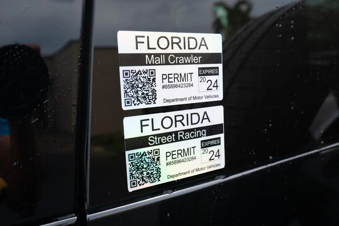Mall Crawler Permit Sticker 3.5" - All States