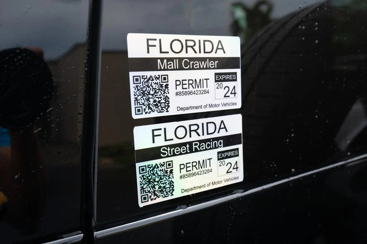 Mall Crawler Permit Sticker 3.5" - All States