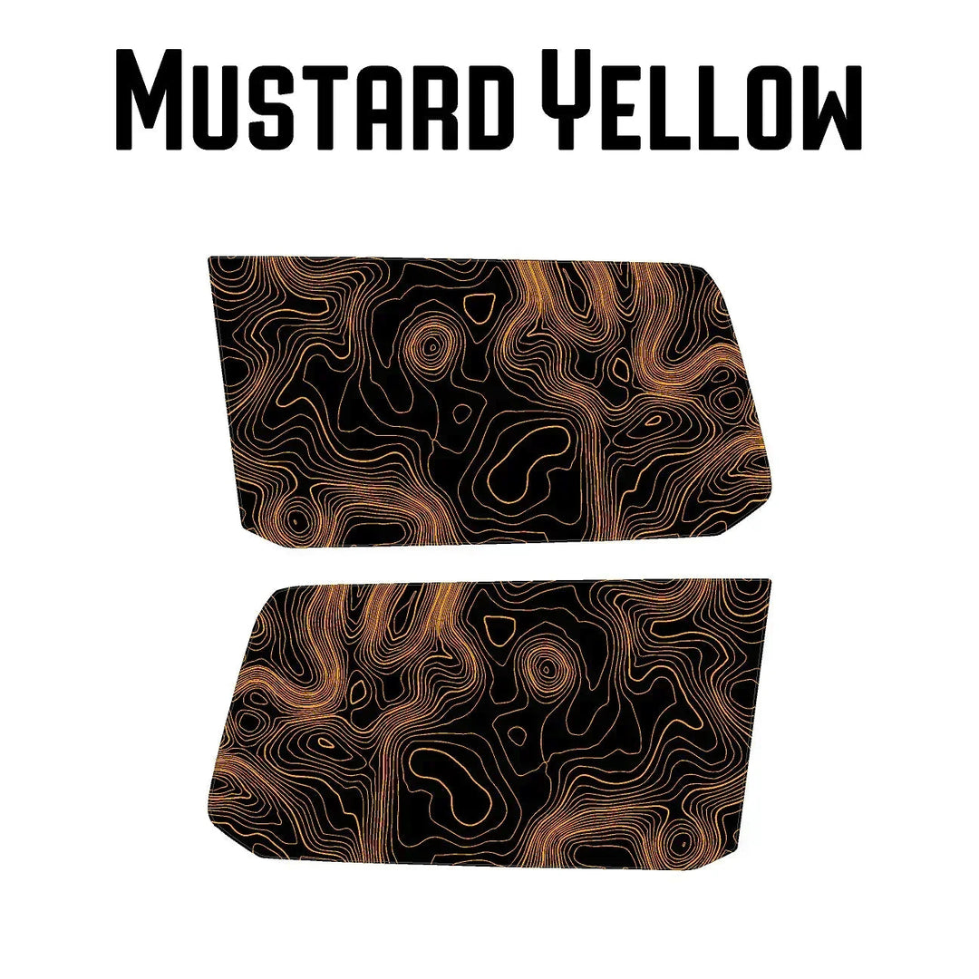 Topographic Rear Window Map Overlays V3 (Perforated) - 2024+ Land Cruiser