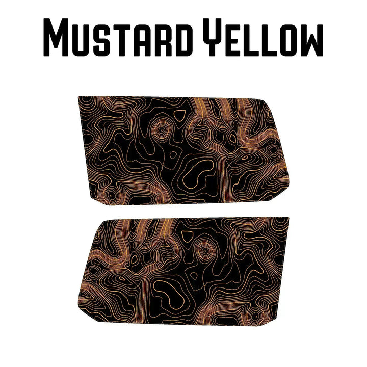 Topographic Rear Window Map Overlays V3 (Perforated) - 2024+ Land Cruiser