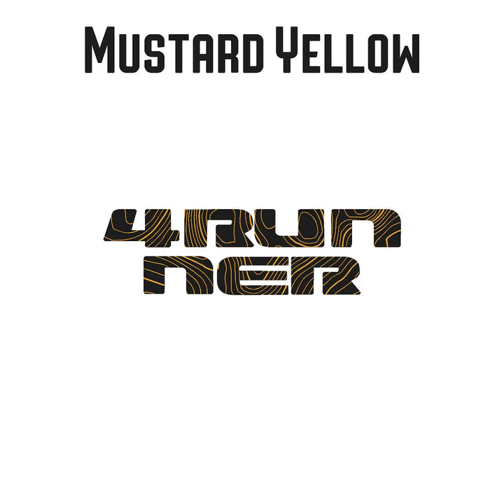 4RUNNER Topographic Rear Liftgate Emblem Overlays - 2025+ 4Runner